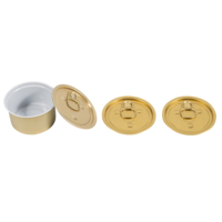 Boîtes de conserve personnalisées en aluminium, 2 pièces, 100ml, 180ml, 300ml, pot métallique pour le thon, l'huile de poisson, la nourriture de mer, la nourriture humide pour animaux de compagnie