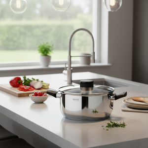 Pentola Elite in acciaio inox con coperchio in vetro 24 cm (Monix M240324) - Product Image 3