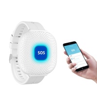 Bracelet WiFi avec bouton SOS, étanche, application Tuya, système d'appel d'urgence personnel, bouton de panique portable pour patients et personnes âgées