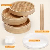 Papel Antiadherente para Dim Sum, Juego de Ollas Apilables y Vaporeras, Una Olla para Cocinar Comida al Vapor, Vaporera de 8 Agujeros