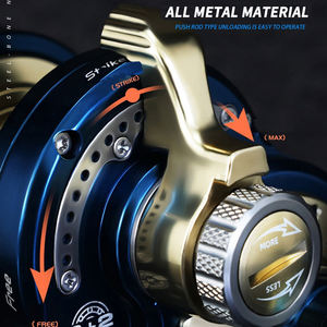 Новый металлический корпус колеса ЧПУ медленное качание железная пластина барабанное колесо NT100/200 для морской рыбалки - Product Image 6