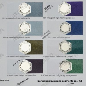 Pigmento Metálico Sintético de Mica Aurora Perlada <span class=keywords><strong>COSMI</strong></span> de Grado Cosmético, Color Blanco Plateado Fantasma con Destellos Rojos y Dorados - Product Image 4