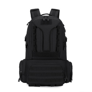 Masawei Tactical <b>Backpack</b> <b>Large</b> <b>Capacity</b> Molle System Outdoor Hiking Unisex Sports <b>Backpack</b> Black - Product Image 5