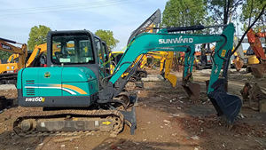 Importé avec son emballage d'origine, excavatrice sur chenilles hydraulique compacte d'occasion SUNWARD SWE60E de 6 tonnes - Product Image 2