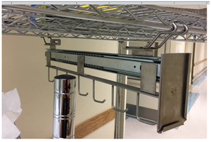 Modern ramah lingkungan menyimpan pakaian perlengkapan air terjun rak Gridwall gantungan Slatwall rak Tampilan logam untuk penyimpanan pakaian - Product Image 2