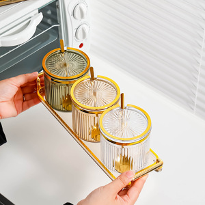 Ensemble boîte à condiments et bouteille de sauce soja, taille M, couvercle en plastique hermétique pour le stockage des épices de cuisine - Product Image 3
