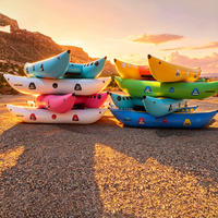 Bateau pneumatique de rafting en eaux vives, yacht sportif, bateau gonflable en PVC pour le surf et la dérive, 12 pieds, 4 personnes, couleur personnalisable disponible