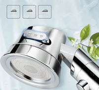 Pommeau de Douche Filtrant Portable à Haute Pression 3 Fonctions en Plastique ABS Économiseur d'Eau pour Salle de Bain d'Hôtel
