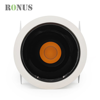 Spot encastré LED COB anti-éblouissement haut de gamme 12W orientable pour hôtel