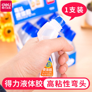 Deli Elbow Liquid Glue 65ml Sponge Tip Pva Cold Glue For Student Craft Office Use - Product Image 5