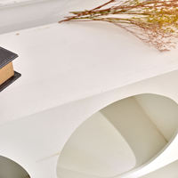 INNOVA Meuble de salon moderne en bois blanc, bibliothèque à 4 étagères, respectueux de l'environnement, pour la maison, le bureau, la chambre, l'école