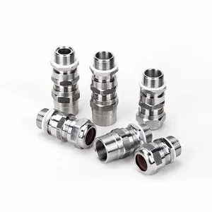 Connector Metal Stainless Steel Cable Gland Metric Double Sealed Explosion-proof Cable Glands