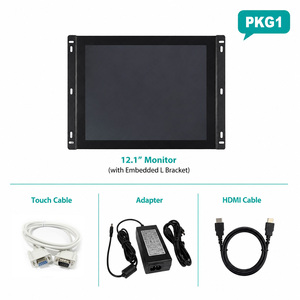 Moniteur tactile industriel USB de qualité supérieure 4:3 avec écran tactile et supports de montage sur panneau - Product Image 1