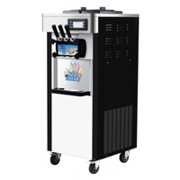 Goedkope Prijs Maquina De Barquillas Ijs Machine Commerciële 25 Liter Automatische Drie Smaak Softijs Machine