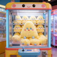 Jouets en peluche triangulaires super doux de 8 pouces, animaux en peluche, jouets de dessin animé pour enfants, pour machines à griffes