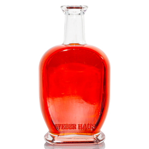 Chai Thủy Tinh <span class=keywords><strong>Vodka</strong></span> Trang Trí Lá Vàng Bespoke 750 Ml Chai Rượu Thủy Tinh Vuông Cao Mỏng Dung Tích Nhỏ 250Ml Cho Rượu Mạnh - Product Image 1