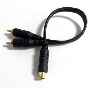 Adaptador RCA Hembra a Doble RCA Macho, Cable Divisor de Audio en Y, Cable de Interconexión de Sonido Estéreo de PVC - Product Image 2