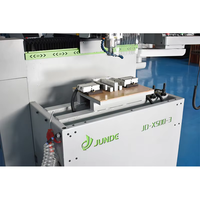 Machine de fraisage CNC trois axes JUNDE 2,8 kW pour profilés en aluminium, bois, PVA/UPVC, avec fonctions de chanfreinage et de perçage de supports d'angle