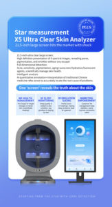 Analisador Facial de Pele 3D Magic Mirror com Análise de Acne por IA, Scanner Facial Completo para Uso Doméstico, Tela de 21,5 polegadas - Product Image 4