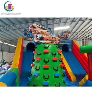 <span class=keywords><strong>Castillo</strong></span> inflable gigante de rueda caliente con toboganes Parque de Atracciones inflable con muro de escalada y obstáculos para negocios de alquiler - Product Image 5