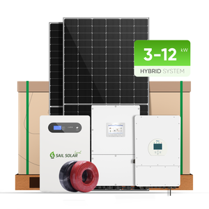 Système d'alimentation solaire domestique avec générateur solaire 10KW 12KW 15KW 3000W et batterie au lithium 10KWH 16KWH - Product Image 1