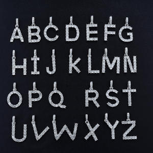 Hiphop glacé initiale collier femmes mode bijoux 2020 - Product Image 5