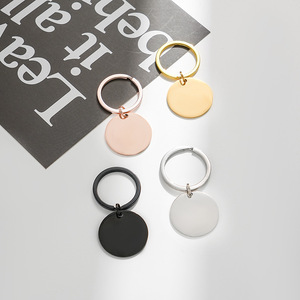 إكسسوارات هدايا مهرجانات مخصصة، حلقة مفاتيح فارغة قابلة للنقش، بطاقات تعريف، علامات أسماء للحيوانات الأليفة، حلقة مفاتيح للحقائب - Product Image 1