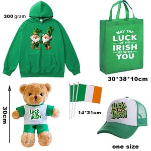 Set de Regalo Personalizado para el Día de San Patricio, Sudadera Verde Promocional, Bolsa de Compras, Gorro, Regalo Conmemorativo - Product Image 2