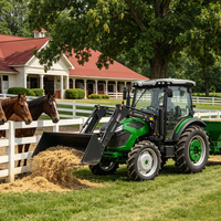 Traktor Mini Pertanian 4WD Innovi CE EPA Approved dengan Pompa Gearbox Mesin Diesel 50HP Multiguna untuk Penggunaan Pertanian Garansi 1 Tahun