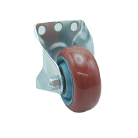 Accessoires d'attaches de roue de roulette fixe de fixation de plaque plate de haute qualité 3/4/5 pouces
