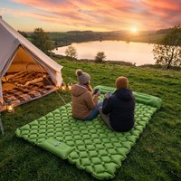 Matelas Gonflable Queen Size avec Pompe Intégrée, Revêtement Floqué en PVC, 80 Pouces, Lit Portable pour la Maison, les Invités et le Camping, Capacité 650 Lbs