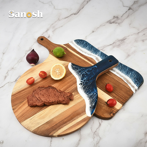 Sanosh bền keo gỗ thớt nhựa Epoxy phục vụ bảng cho nhà bếp thân thiện với môi pho mát charcuterie bít tết Hội Đồng Quản Trị - Product Image 3