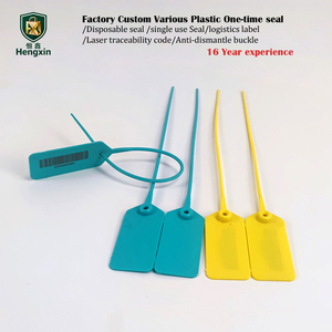 Étiquettes de sécurité jetables personnalisées pour vêtements, sceaux en plastique anti-effraction, étiquettes de sécurité en plastique pour chaussures, bagages de compagnie aérienne - Product Image 4