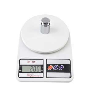 <span class=keywords><strong>Balance</strong></span> numérique de cuisine à domicile SF-400 10kg/1g capacité écran LCD matière plastique alimenté par batterie fonction de mesure du poids - Product Image 1
