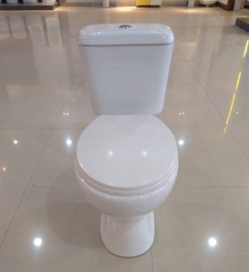 Ensemble de sanitaires en céramique bon marché en gros, WC, lavabo sur pied, ensemble de lavabo, siphon, combinaison de toilettes et de lavabo pour salle de bain - Product Image 3