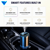 Nouveauté : diffuseur de parfum pour voiture personnalisé, lumière RGB 7 couleurs, atomiseur sans eau, senteurs personnalisées, désodorisant pour voiture