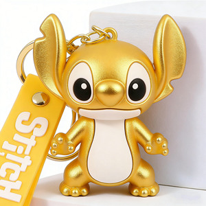<span class=keywords><strong>Llavero</strong></span> de dibujos animados 3D de <span class=keywords><strong>Lilo</strong></span> <span class=keywords><strong>y</strong></span> <span class=keywords><strong>Stitch</strong></span> al por mayor <span class=keywords><strong>y</strong></span> al detalle - Colgante de goma personalizable de anime, suministro de fábrica para regalos - Product Image 1