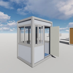 Guardia de seguridad pública al aire libre móvil al por mayor/caja de centinela prefabricada/tienda/Cabina de boletos/casa pequeña con panel sándwich - Product Image 2