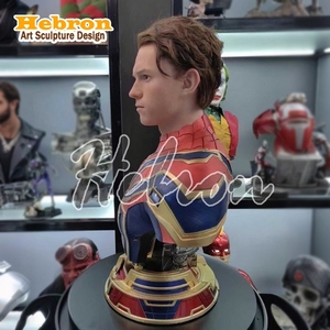 Sculpture personnalisée de personnage Marvel, buste de <span class=keywords><strong>Tom</strong></span> <span class=keywords><strong>Holland</strong></span>, 90 cm de haut, buste de Spider-Man pour la décoration de la maison - Product Image 1