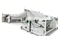 Machine de rembobinage de papier toilette en rouleaux jumbo entièrement automatique avec gaufrage et perforation, machine à fabriquer du papier toilette