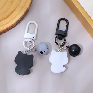 CHENXI Porte-clés en résine acrylique chat noir mignon et amusant – Breloque légère pour téléphone et pendentif pour sac à dos, idéal pour clés de voiture - Product Image 4