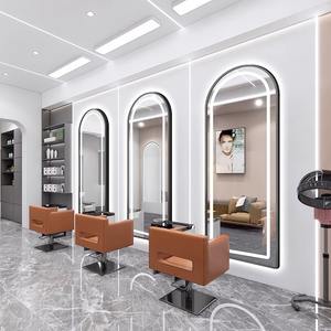 Chaise de salon de luxe en or, design élégant en verre, pour salons de coiffure et de beauté, mobilier essentiel pour salon de barbier, SPA, vente chaude - Product Image 2