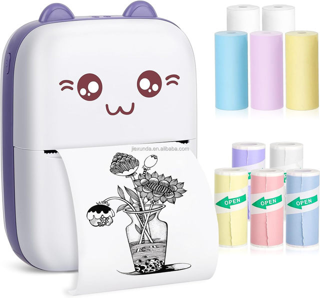 Portable Hot Selling Mini Portable Thermal Pocket Mobile Printer Stickers Label Photo Wireless Printer