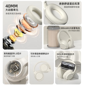 <span class=keywords><strong>2025</strong></span> New Mỹ Tai Nghe Không Dây Cuộc Sống Siêu Dài Pin Tai Nghe Hifi Stereo Bass Chơi <span class=keywords><strong>Game</strong></span> Headband Tai Nghe - Product Image 4