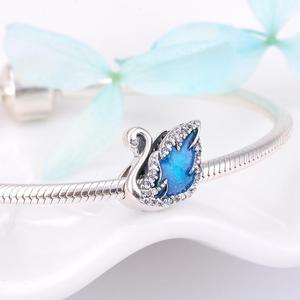 Abalorios de Plata de Ley 925 con Forma de Corazón Esmaltado y Adorable Potro de Caballo para Pulseras, Joyería de Moda al por Mayor - Product Image 2