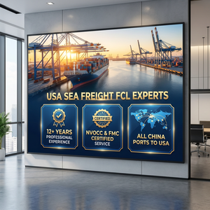 Transitaire maritime FCL 20GP 40HQ Chine-USA, toutes tailles de conteneurs, agent maritime avec 12 ans d'expérience professionnelle - Product Image 3