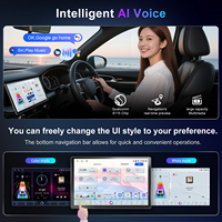 Radio para Auto de 13 Pulgadas con Pantalla Táctil QLED 2K Android 14, Qualcomm 6115 de 8 Núcleos a 2.0GHz, 4GB+64GB, CarPlay Inalámbrico y Android Auto