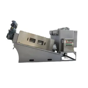 Gran oferta, máquina de prensa de filtro de deshidratación de tornillo apilable apilado de acero inoxidable para tratamiento de lodos