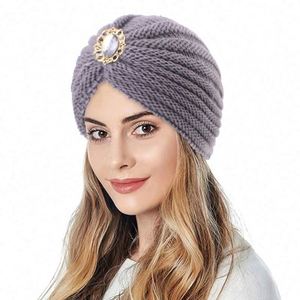 Gorro de Invierno de Alta Calidad para Uso Diario, Accesorio de Joyería, Gorro Elástico de Color Sólido, Cálido, Acrílico, Ideal para Viajes, para Mujer - Product Image 4