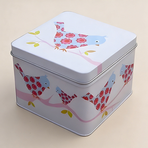 Fabricant de boîtes en fer blanc personnalisées avec logo imprimé, couvercle en dôme gaufré, recyclables, pour grands gâteaux, artisanat et bonbons - Product Image 1